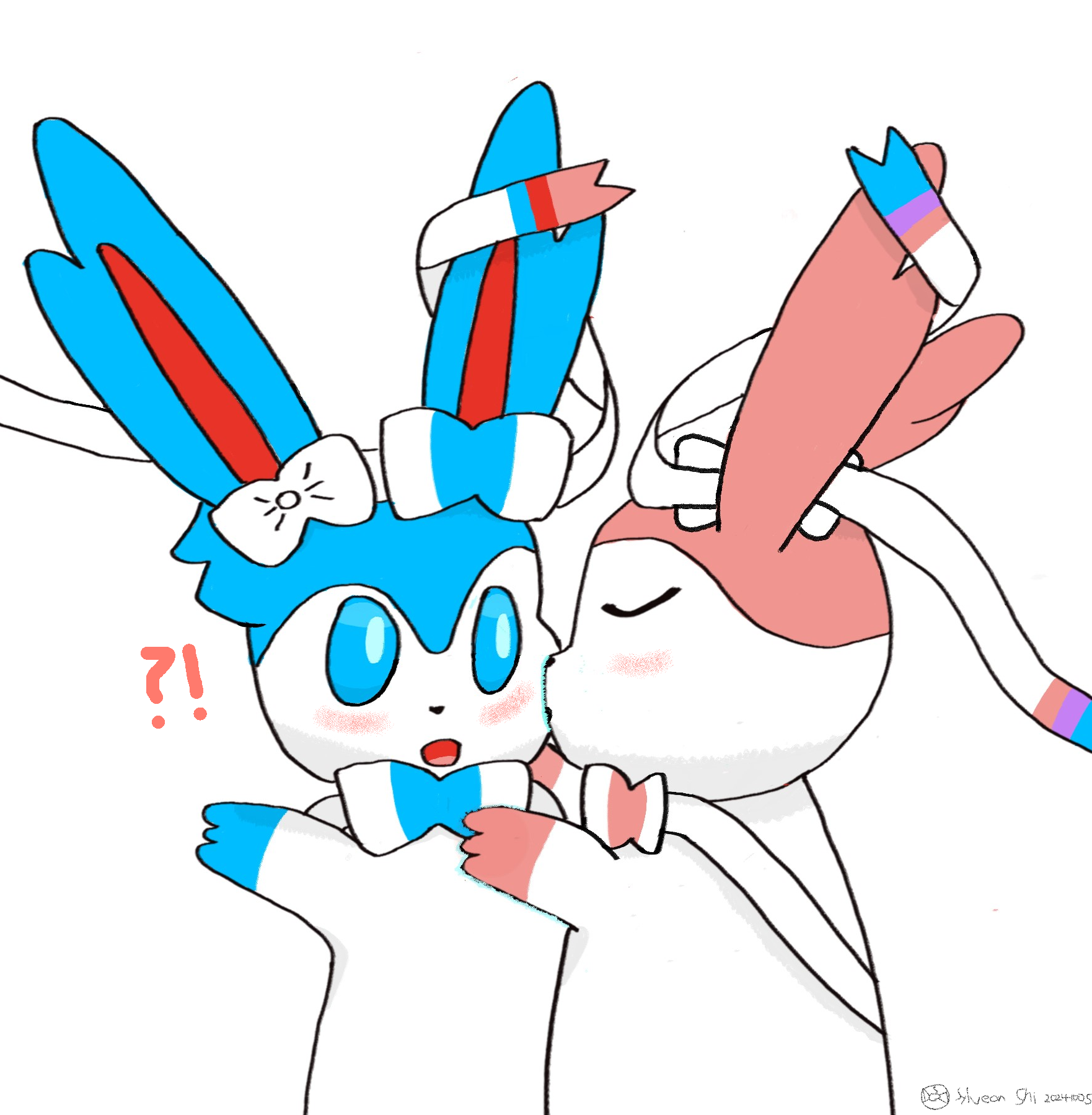 Sylveon Kisses Sylven