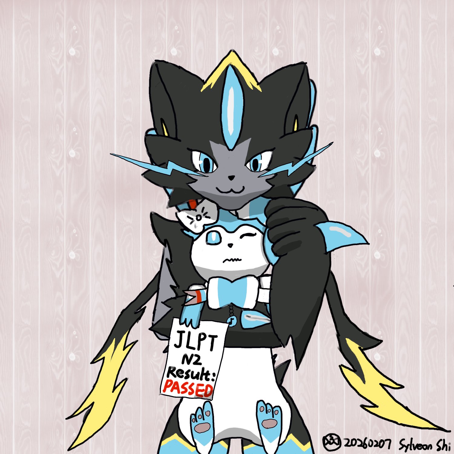 JLPT Passed + Sylvain Mega Evolution